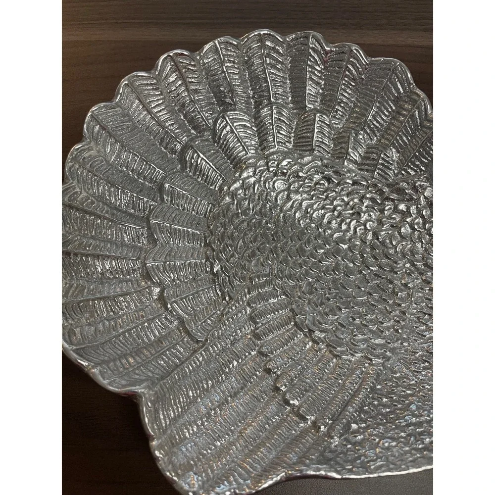 Mariposa Metal Turkey Shaped Plate‎ Small 9 in